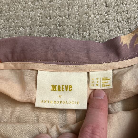 Anthropologie Maeve Consuela Pleated Maxi Skirt Pull-On Womens Size 8 NWT - Picture 2 of 11